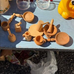 Wooden Kitchen Playset for Kids